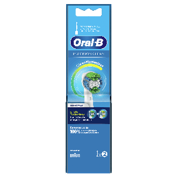 Oral B Precision Clean Ανταλλακτικές Κεφαλές Ηλεκτρικής Οδοντόβουρτσας με Τεχνολογία Clean Maximiser 2Τεμάχια
