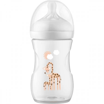 Philips Avent Natural Response Πλαστικό Μπιμπερό Καμηλοπάρδαλη 1m+ 260ml