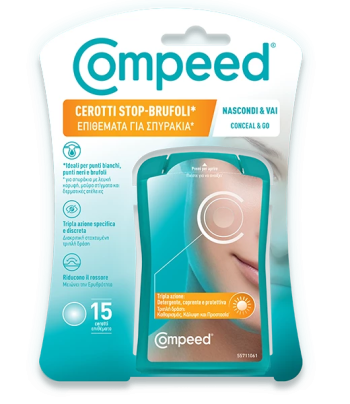Compeed  Cerotti Stop Brufoli Επιθέματα για Σπυράκια 15Τεμάχια