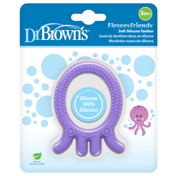 Φωτογραφία από Dr. Brown’s Flexees Friends Κρίκος Οδοντοφυΐας Χταπόδι 3m+