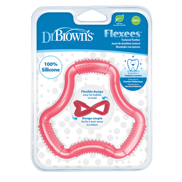Φωτογραφία από Dr. Brown’s Flexees Friends Κρίκος Οδοντοφυΐας Ροζ 3m+