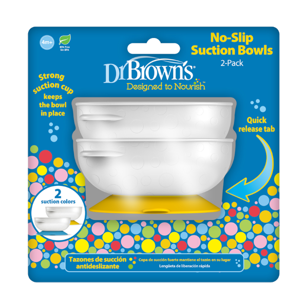 Φωτογραφία από Dr. Brown’s No-Slip Suction Bowls Αντιολισθητικά Μπολ Φαγητού με Βεντούζα 2Τεμάχια