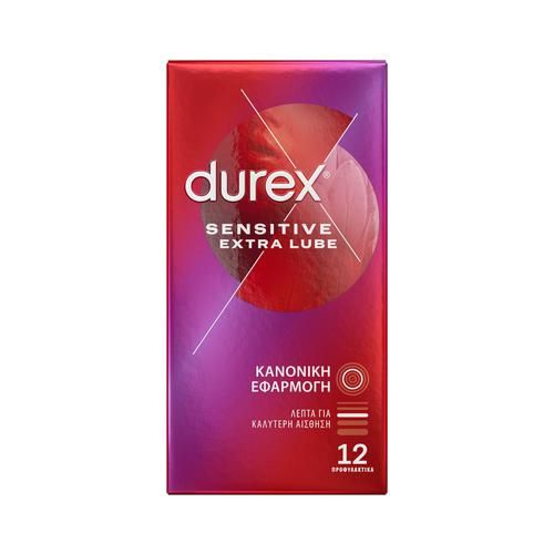 Durex Sensitive Extra Lube 12Τεμάχια Φωτογραφία από Durex Sensitive Extra Lube 12Τεμάχια