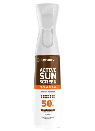 Frezyderm Active Sun Screen Cream Spray SPF50+ 275ml Φωτογραφία από Frezyderm Active Sun Screen Cream Spray SPF50+ 275ml