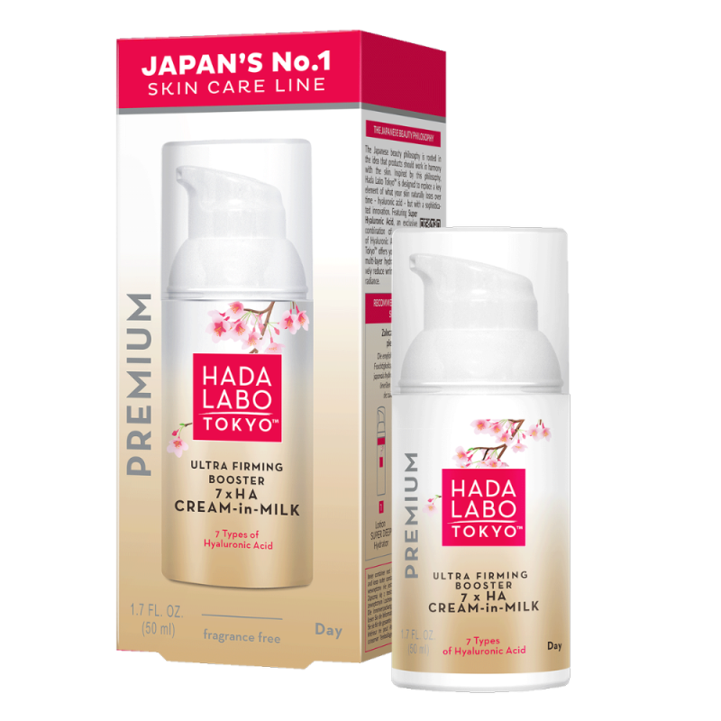 Φωτογραφία από Hada Labo Tokyo Ultra Firming Premium Booster 7xHA Day Cream-in-Milk Συσφιγκτική & Ενυδατική Κρέμα Προσώπου 50ml