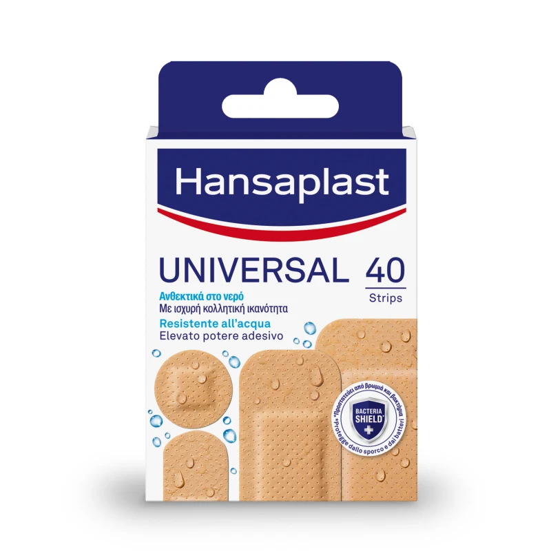 Φωτογραφία από Hansaplast Universal Αυτοκόλλητα Αδιάβροχα Επιθέματα 4 Μεγέθη 40Τεμάχια