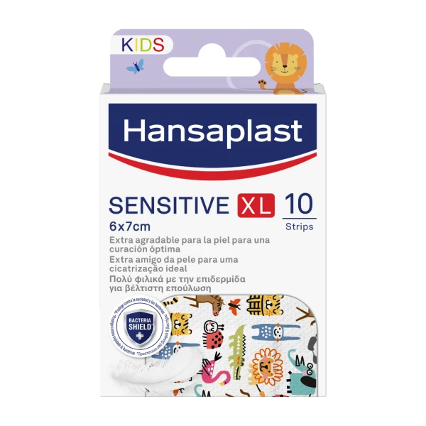 Φωτογραφία από Hansaplast Kids Sensitive Αυτοκόλλητα Επιθέματα για Παιδιά XL 6x7cm 10Τεμάχια