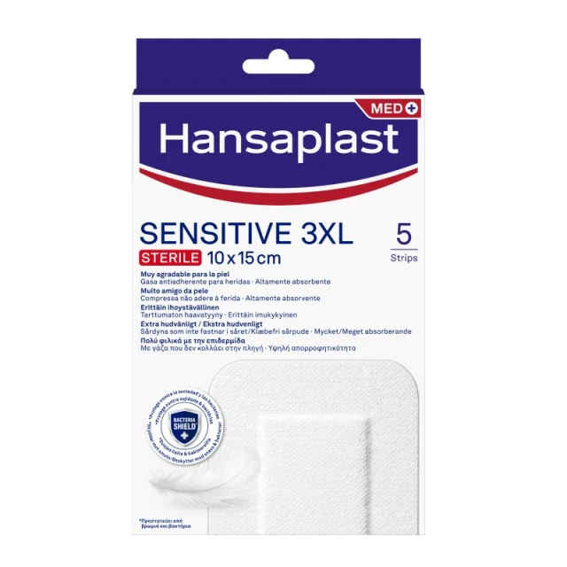 Φωτογραφία από Hansaplast Sensitive 3XL 10x15cm 5Τεμάχια