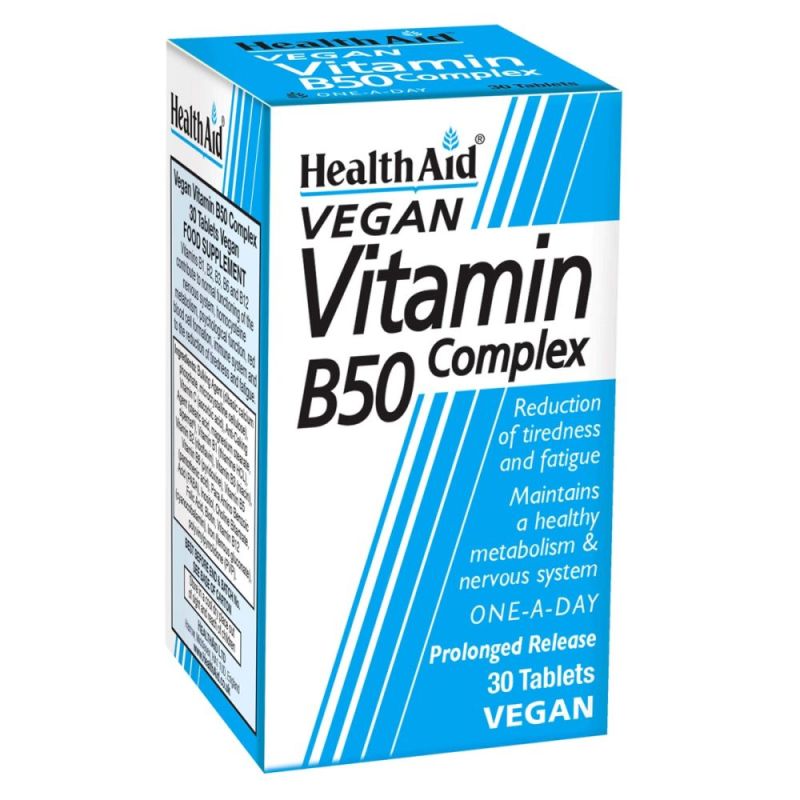 Φωτογραφία από Health Aid Vitamin B50 Complex 30Ταμπλέτες