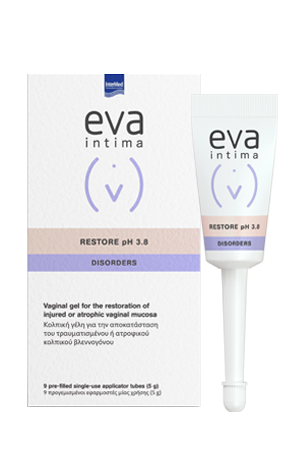 Φωτογραφία από Intermed Eva Intima Restore PH 3.8 Disorders Gel 5gr x 9Τεμάχια