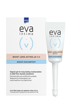 Φωτογραφία από Intermed Eva Intima Moist Long Acting Gel Minor Discomfort ph 3.0 9Προγεμισμένοι Εφαρμοστές