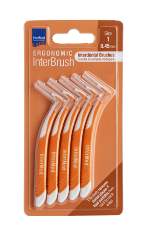 Φωτογραφία από Intermed Ergonomic InterBrush Πορτοκαλί 0.45mm 5Τεμάχια