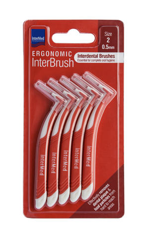Φωτογραφία από Intermed Ergonomic InterBrush Κόκκινο 0.5mm 5Τεμάχια