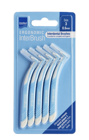 Φωτογραφία από Intermed Ergonomic InterBrush Μπλε 0.6mm 5Τεμάχια