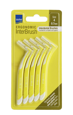 Φωτογραφία από Intermed Ergonomic InterBrush Κίτρινο 0.7mm 5Τεμάχια