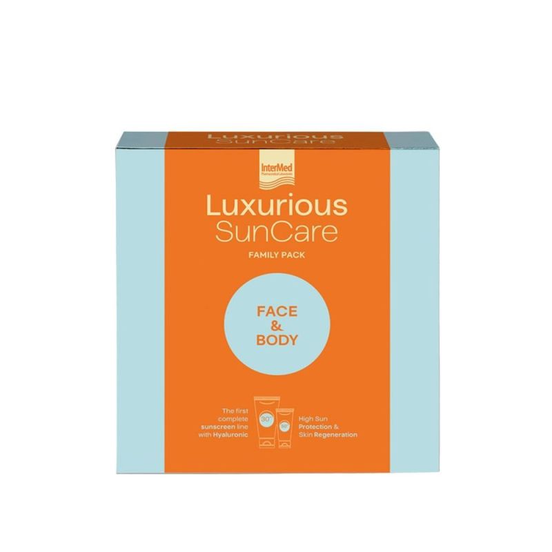 Φωτογραφία από Intermed Luxurious Sun Care Family Pack Face Cream SPF50 75ml & Body Cream SPF30 200ml