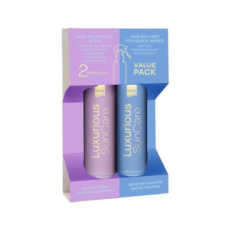 Φωτογραφία από Intermed Luxurious Sun Care Value Pack Hair Protection Spray 200ml & Hair Sea Mist 200ml