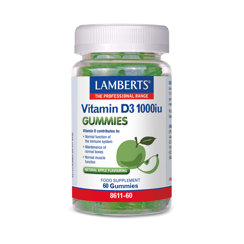 Φωτογραφία από Lamberts Vitamin D3 1000iu Gummies 60Ζελεδάκια