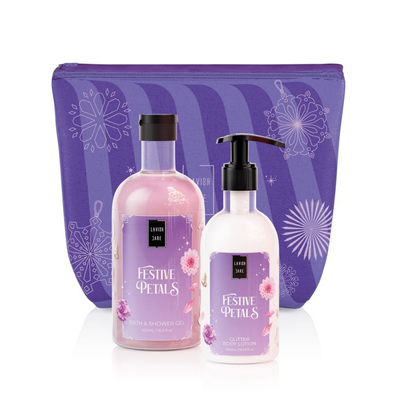 Φωτογραφία από Lavish Care Promo Xmas Festive Petals Bath & Shower Gel 500ml & Glitter Body Lotion 300ml