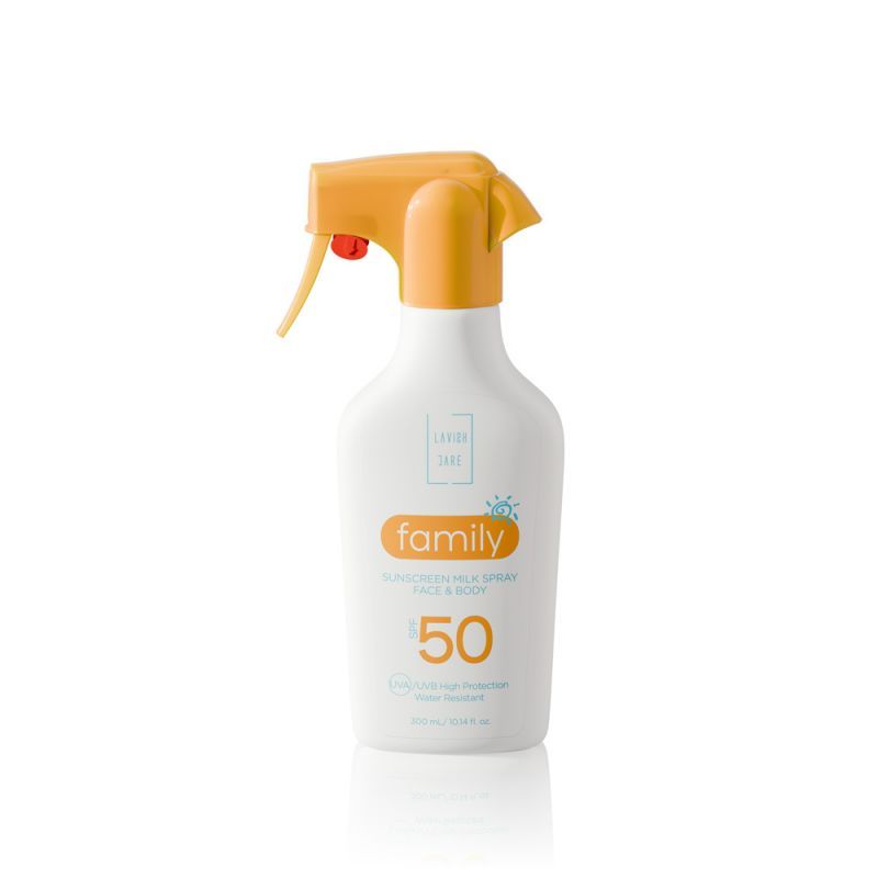 Φωτογραφία από Lavish Care Family Sunscreen Milk Spray Face & Body SPF50 300ml