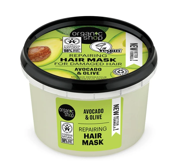 Natura Siberica Organic Shop Repairing Hair Mask Avocado & Olive 250ml Φωτογραφία από Natura Siberica Organic Shop Repairing Hair Mask Avocado & Olive 250ml