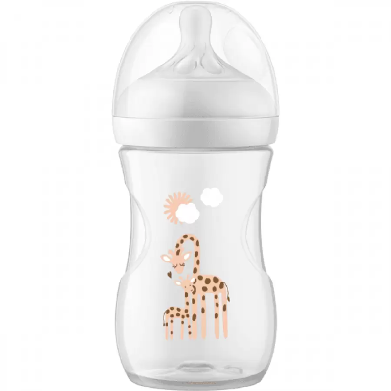 Φωτογραφία από Philips Avent Natural Response Πλαστικό Μπιμπερό Καμηλοπάρδαλη 1m+ 260ml