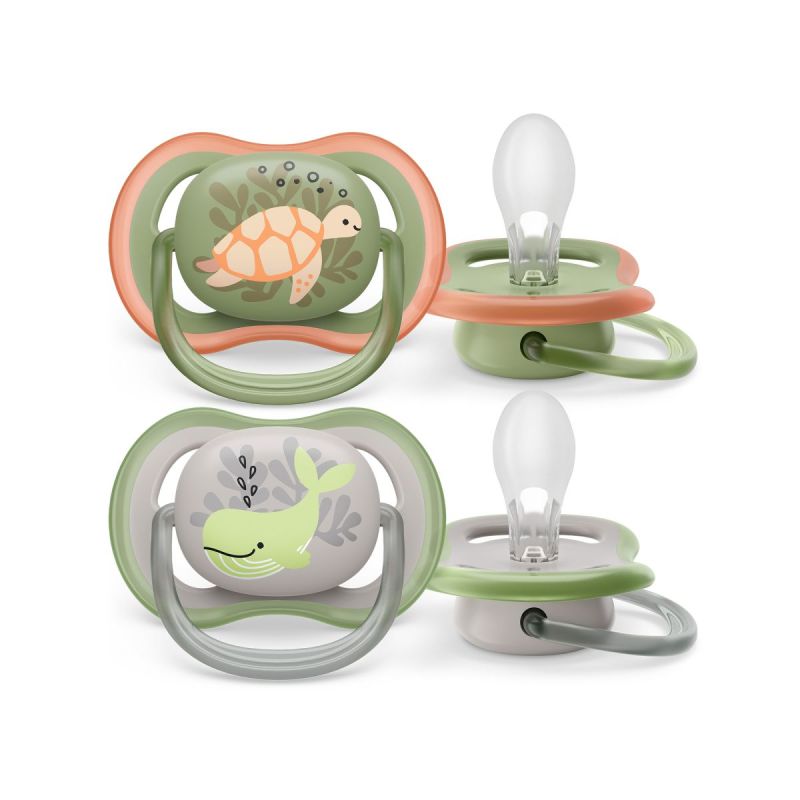 Φωτογραφία από Philips Avent Ultra Air Ορθοδοντικές Πιπίλες Σιλικόνης 6-18m Χελώνα/Φάλαινα 2Τεμάχια