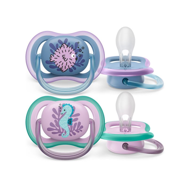 Φωτογραφία από Philips Avent Ultra Air Ορθοδοντικές Πιπίλες Σιλικόνης 6-18m Ψάρι/Ιππόκαμπος 2Τεμάχια