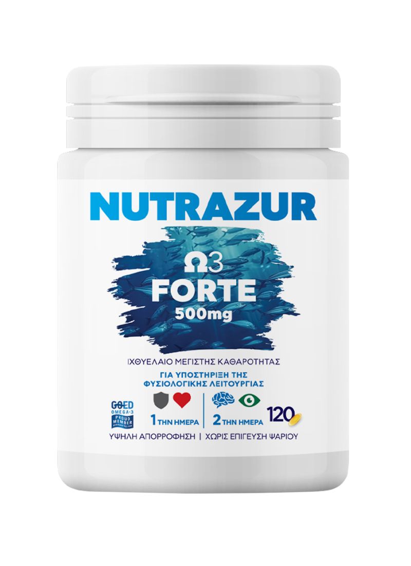 Φωτογραφία από Nutrazur Ω3 Forte 500mg 120Κάψουλες