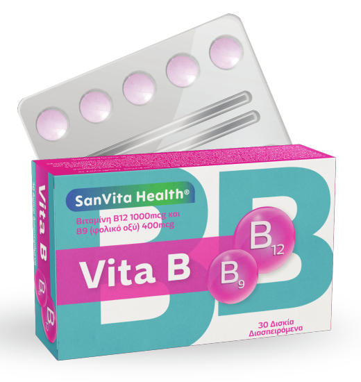Φωτογραφία από SanVita Health Vita B9 & B12 30Δισκία Διασπειρόμενα