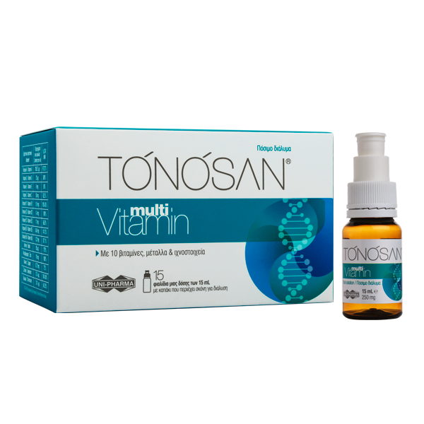 Φωτογραφία από Uni-Pharma Tonosan Multivitamin 15Φιαλίδια x 15ml