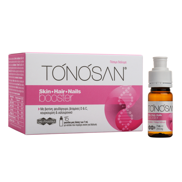 Φωτογραφία από Uni-Pharma Tonosan Skin-Hair-Nails Booster 15 Φιαλίδια x 7ml